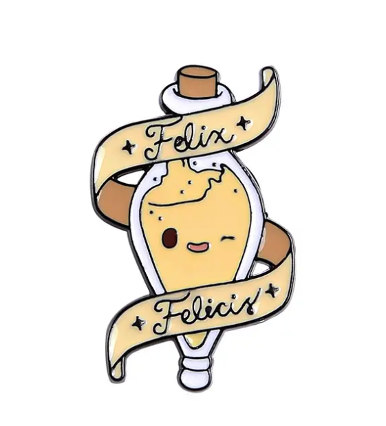 BROOCH LAPEL ENAMEL Magical Pins Pin (Page 1) - Felix Felicis Potion - Clothing & Apparel