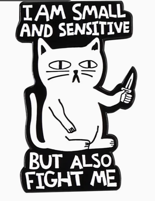 BROOCH LAPEL ENAMEL Magical Pins Pin (Page 1) - I Am Small and Sensitive Kitty - Clothing & Apparel