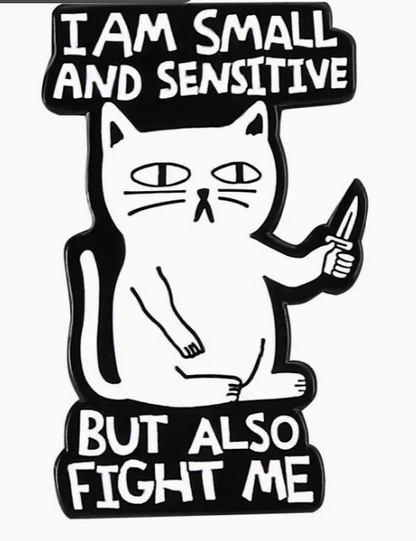BROOCH LAPEL ENAMEL Magical Pins Pin (Page 1) - I Am Small and Sensitive Kitty - Clothing & Apparel