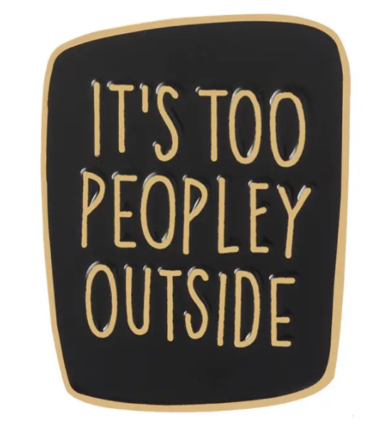 BROOCH LAPEL ENAMEL Magical Pins Pin (Page 1) - It’s Too Peopley Outside black - Clothing & Apparel