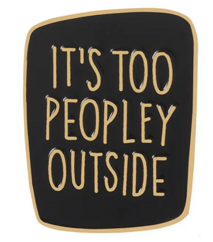 BROOCH LAPEL ENAMEL Magical Pins Pin (Page 1) - It’s Too Peopley Outside black - Clothing & Apparel
