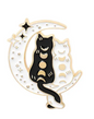 BROOCH LAPEL ENAMEL Magical Pins Pin (Page 1) - Kitties on White Moon - Clothing & Apparel