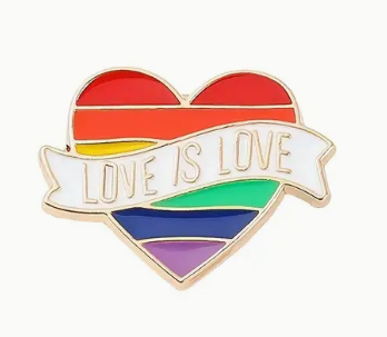 BROOCH LAPEL ENAMEL Magical Pins Pin (Page 1) - Love is Love - Clothing & Apparel
