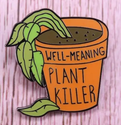 BROOCH LAPEL ENAMEL Magical Pins Pin (Page 1) - Plant Killer - Clothing & Apparel