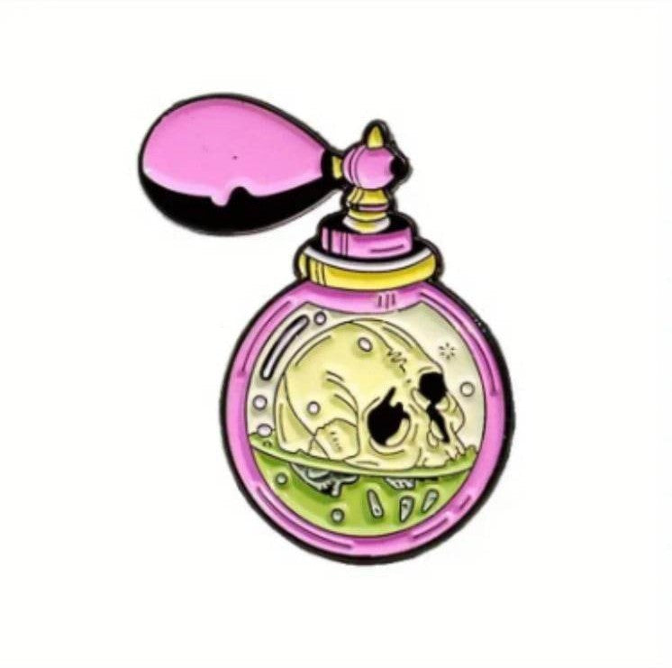 BROOCH LAPEL ENAMEL Magical Pins Pin (Page 1) - Skull Potion - Clothing & Apparel
