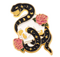 BROOCH LAPEL ENAMEL Magical Pins Pin (Page 1) - Snake on Skull - Clothing & Apparel