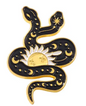 BROOCH LAPEL ENAMEL Magical Pins Pin (Page 1) - Snake with Sun - Clothing & Apparel
