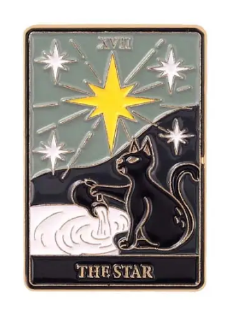 BROOCH LAPEL ENAMEL Magical Pins Pin (Page 1) - Tarot Cards Star - Clothing & Apparel