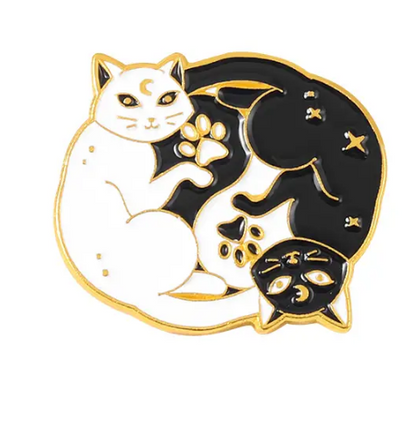 BROOCH LAPEL ENAMEL Magical Pins Pin (Page 1) - Ying Yang Kitty - Clothing & Apparel