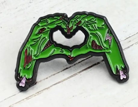 BROOCH LAPEL ENAMEL Magical Pins Pin (Page 1) - Zombie Love - Clothing & Apparel