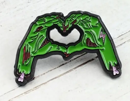 BROOCH LAPEL ENAMEL Magical Pins Pin (Page 1) - Zombie Love - Clothing & Apparel