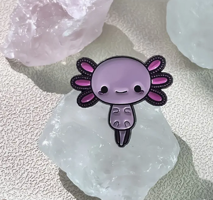 BROOCH LAPEL ENAMEL Magical Pins Pin (Page 2) - Axolotl - Clothing & Apparel