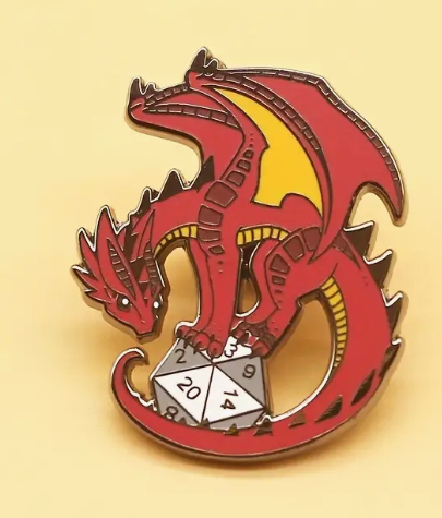 BROOCH LAPEL ENAMEL Magical Pins Pin (Page 2) - Dungeons and Dragon - Clothing & Apparel
