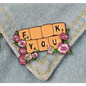BROOCH LAPEL ENAMEL Magical Pins Pin (Page 2) - F**k Scrabble - Clothing & Apparel