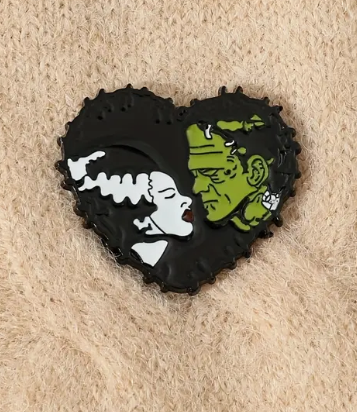BROOCH LAPEL ENAMEL Magical Pins Pin (Page 2) - Frankenstein Love - Clothing & Apparel