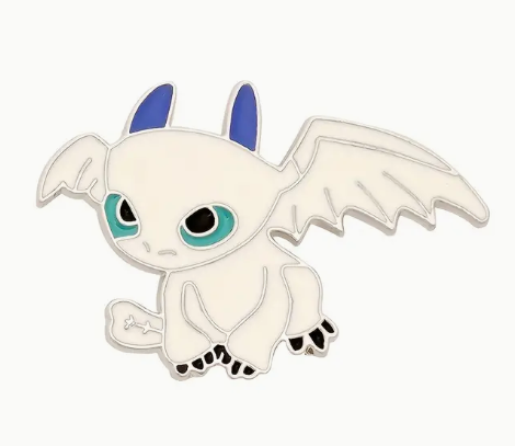 BROOCH LAPEL ENAMEL Magical Pins Pin (Page 2) - How To Train Your Dragon White Dragon - Clothing & Apparel