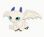 BROOCH LAPEL ENAMEL Magical Pins Pin (Page 2) - How To Train Your Dragon White Dragon - Clothing & Apparel