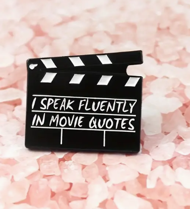 BROOCH LAPEL ENAMEL Magical Pins Pin (Page 2) - I Speak Fluently In Movie Quotes - Clothing & Apparel