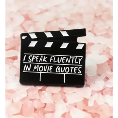 BROOCH LAPEL ENAMEL Magical Pins Pin (Page 2) - I Speak Fluently In Movie Quotes - Clothing & Apparel