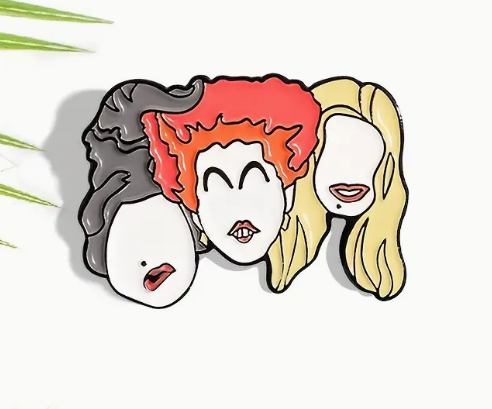 BROOCH LAPEL ENAMEL Magical Pins Pin (Page 2) - Sanderson Sisters - Clothing & Apparel