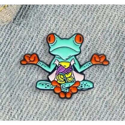 BROOCH LAPEL ENAMEL Magical Pins Pin (Page 2) - Zen Frog - Clothing & Apparel