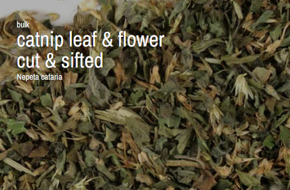 Bulk Herbs by the Half Ounce (.5 oz) - Catnip Leaf & Flower - Herbs & Accessories