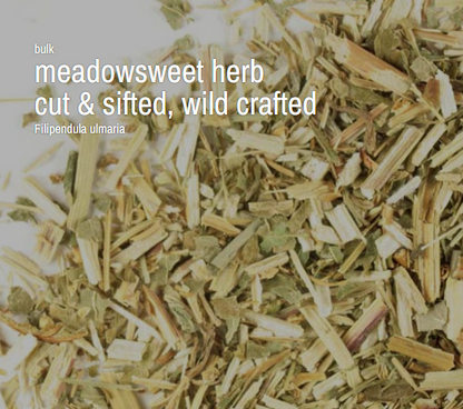 Bulk Herbs by the Half Ounce (.5 oz) - Meadowsweet Wild Crafted - Herbs & Accessories