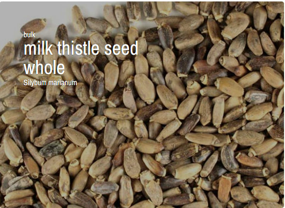 Bulk Herbs by the Half Ounce (.5 oz) - Milk thistle seed, whole - Herbs & Accessories