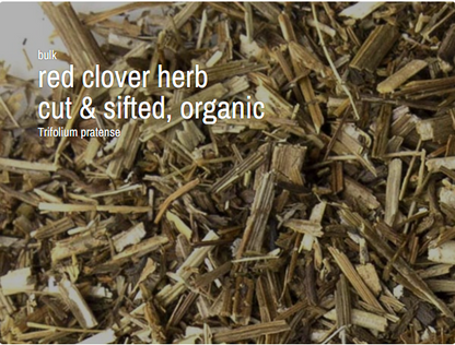 Bulk Herbs by the Half Ounce (.5 oz) - Red clover herb, organic - Herbs & Accessories