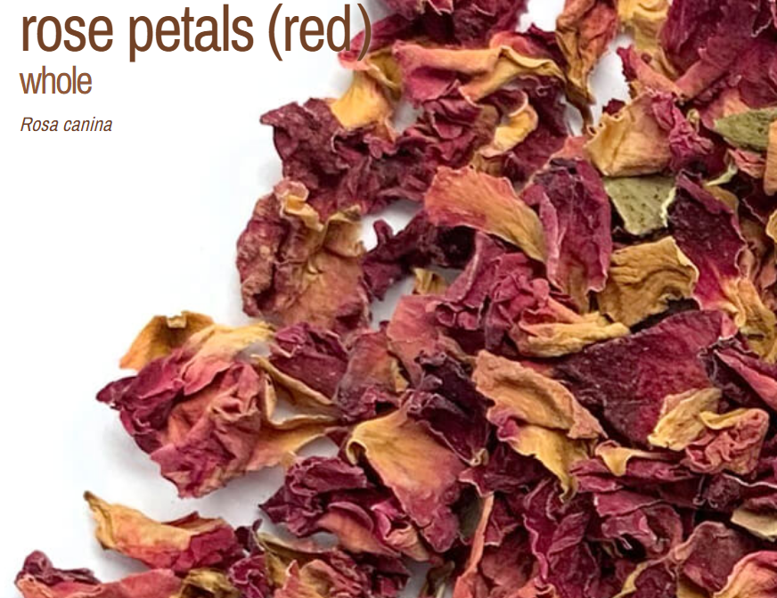 Bulk Herbs by the Half Ounce (.5 oz) - Rose Petals - Herbs & Accessories