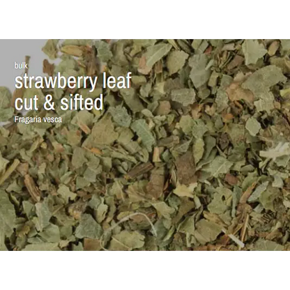 Bulk Herbs by the Half Ounce (.5 oz) - Strawberry Leaf - Herbs & Accessories