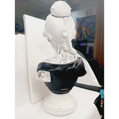 🗿✨ Bust Statues with Tattoos – Bold Artistry Modern Magic and Unique Decor!🎨 Made by Samantha Dentterder