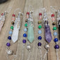 CAPPED PENDULUM - CHAKRA CHAIN - GREEN AVENTURINE - Pendulums & Mats