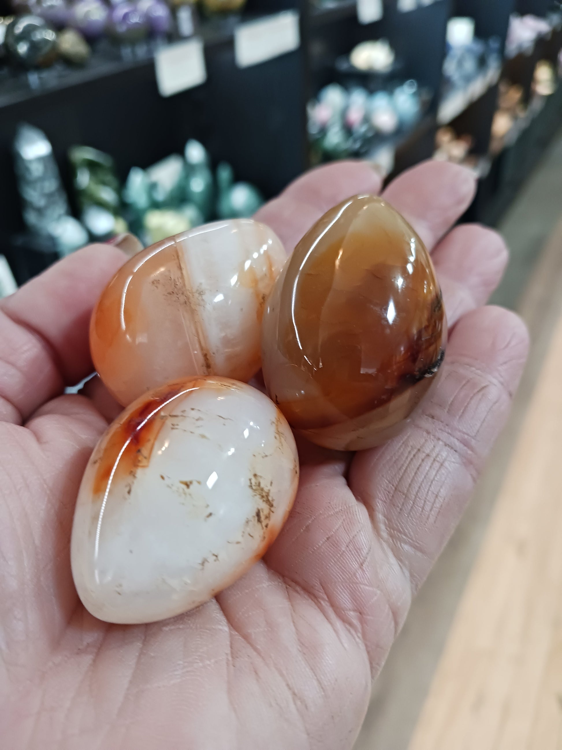 🧡🥚 Carnelian Egg (1 3/4’’) – Vitality Creativity & Sacred Energy! ✨ - Spheres