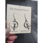 🐾 Cat on Crescent Moon Earrings - Sterling Silver (.75’’) 🌙 - Jewelry