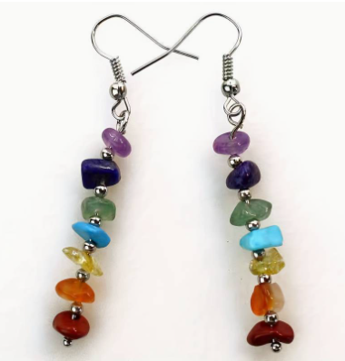 Chakra Energy Earrings – Balance Healing and Vibrant Spirit - Jewelry