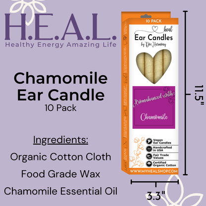 🌼✨ Chamomile Harmony’s Ear Candles – Gentle Relaxation & Soothing Self-Care (2-Pack) 🕯️ - Candles & Accessories
