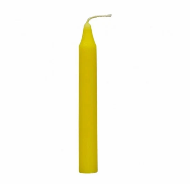 🕯️✨ Chime Ritual Candles Assortment 4 Inch – Colorful Magic and Intention Setting ✨🕯️ - Yellow - Candles & Accessories