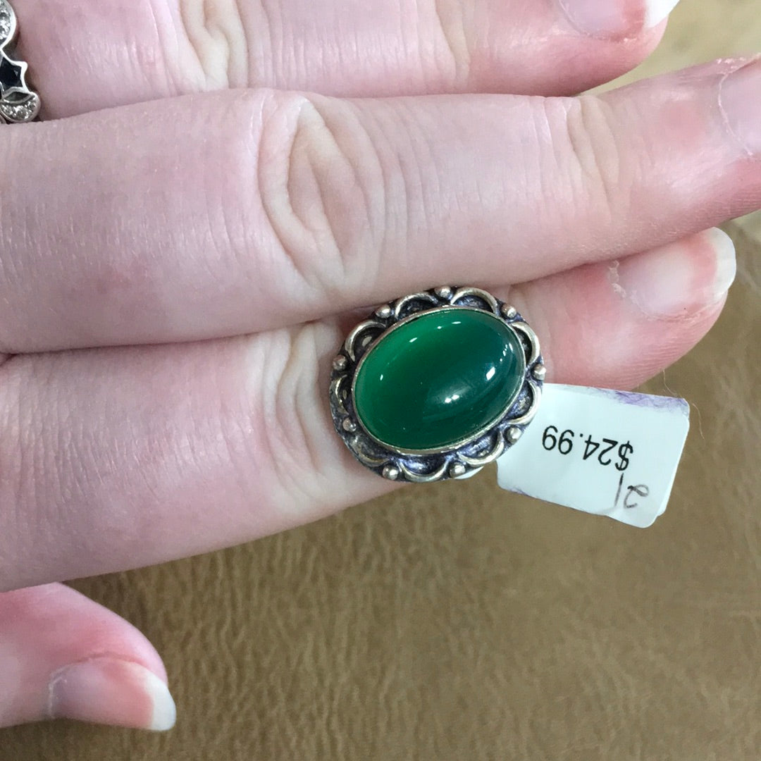 💍✨ Chunky Crystal Power Rings – Sterling Silver Plated ✨💍 - 21- Size 7 - Jewelry