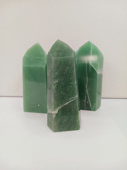 💚✨ Chunky Green Aventurine Tower – Luck Growth & Heart Healing! 🌱 - Towers