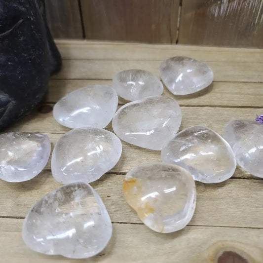 Clear Quartz Hearts - 2 - Carvings