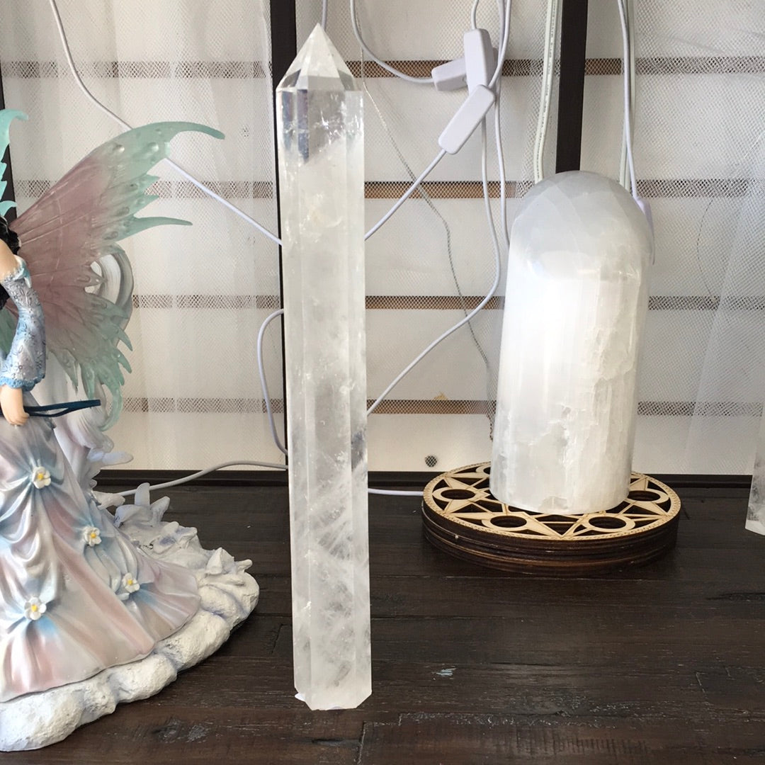 Huge Clear Quartz Tower – Gorgeous Clarity & Amplifying Energy 🤍✨ - 3- 10.75’’ - Towers