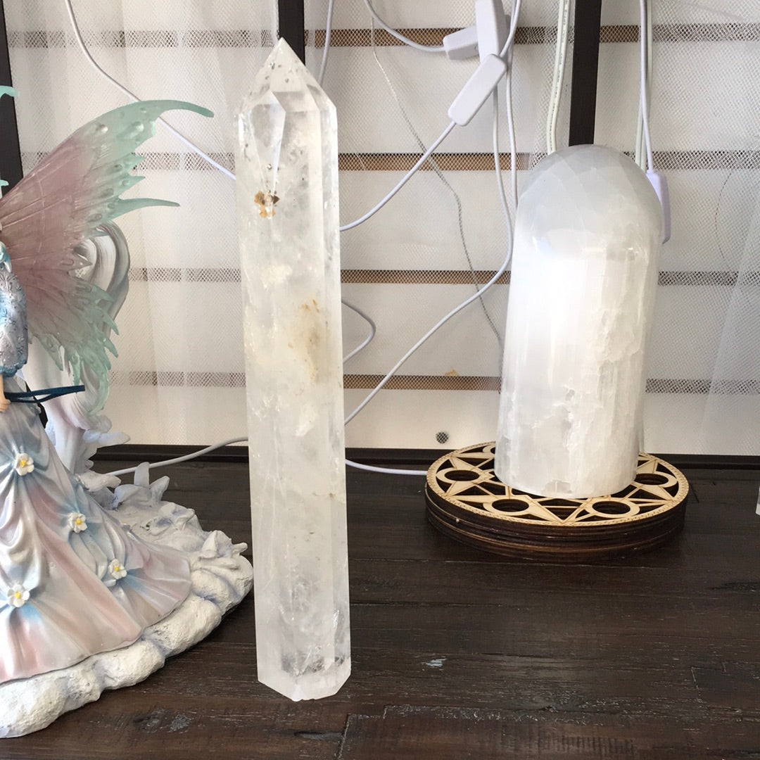 Huge Clear Quartz Tower – Gorgeous Clarity & Amplifying Energy 🤍✨ - 4- 10.25’’ - Towers
