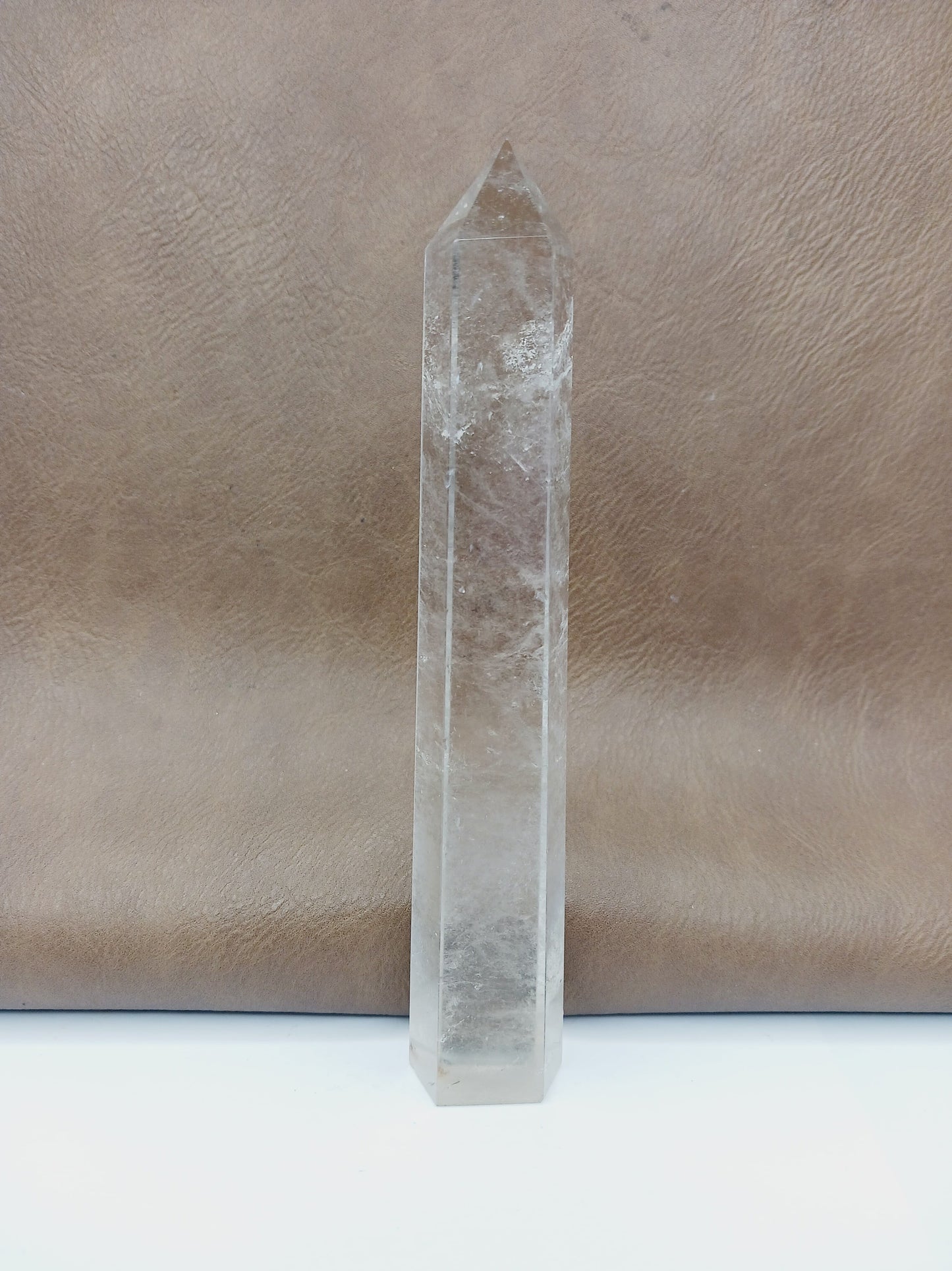 🤍✨ Clear Quartz Tower – Gorgeous Clarity and Amplifying Energy 🗼 - 6- 6.25’’ - Towers