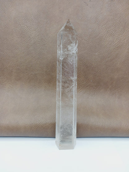 🤍✨ Clear Quartz Tower – Gorgeous Clarity and Amplifying Energy 🗼 - 6- 6.25’’ - Towers