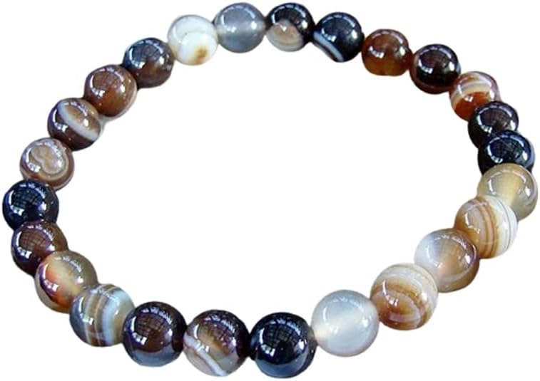 ☕✨ Coffee Agate Bracelet 8mm – Grounding Stability and Comfort 🤎 - OMC BRACELETS