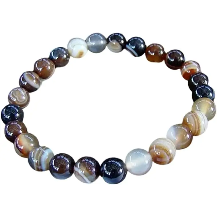 ☕✨ Coffee Agate Bracelet 8mm – Grounding Stability and Comfort 🤎 - OMC BRACELETS