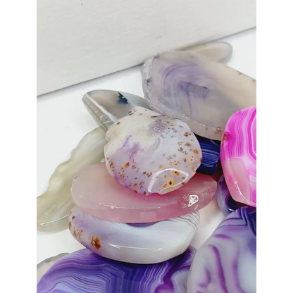 🌈✨ Colorful Agate Slab – Vibrant Energy and Creative Transformation 💎 - Carvings