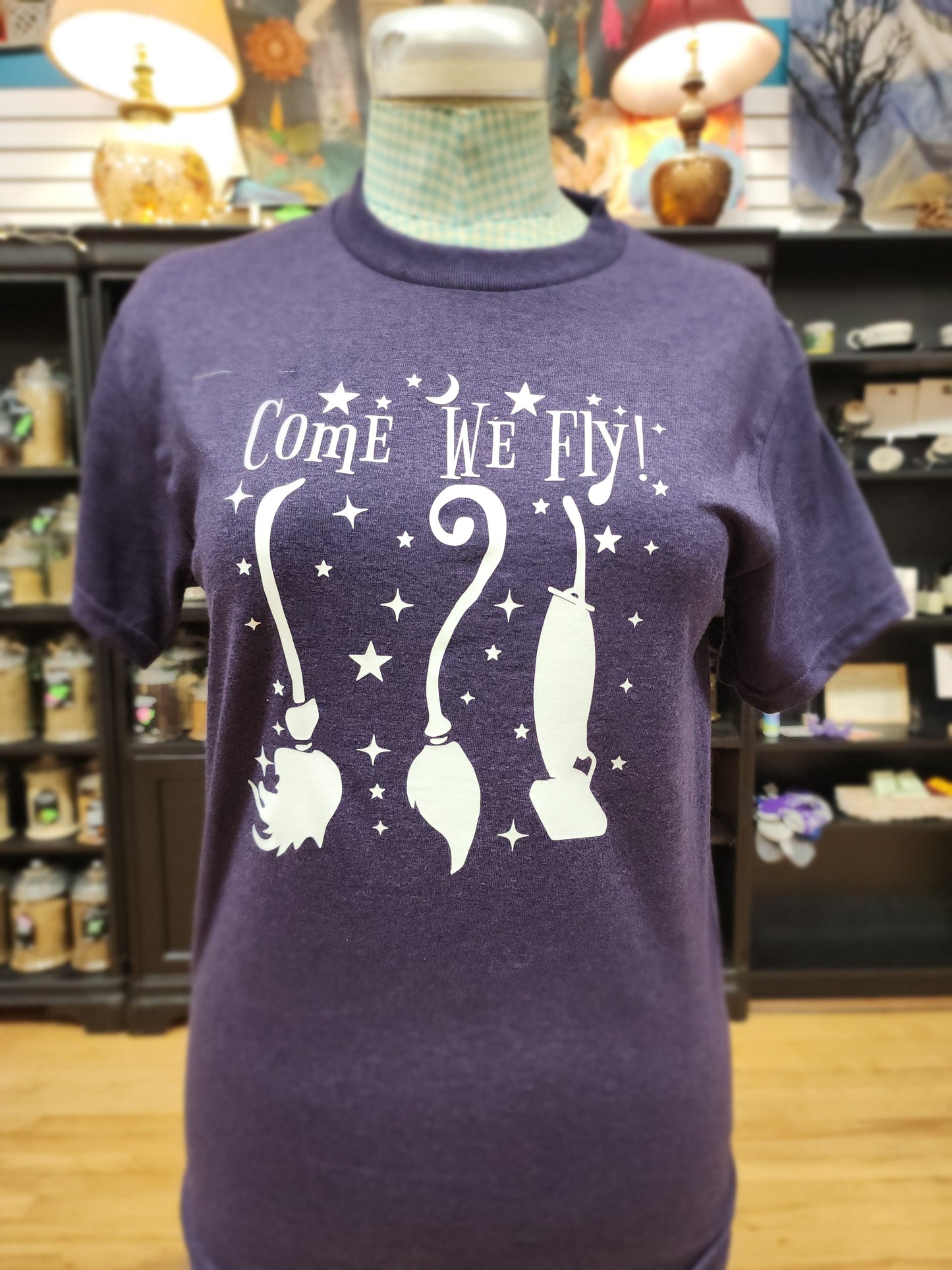 Come We Fly - Spiritual Tshirt Designs - Purple / Small - Clothing & Apparel