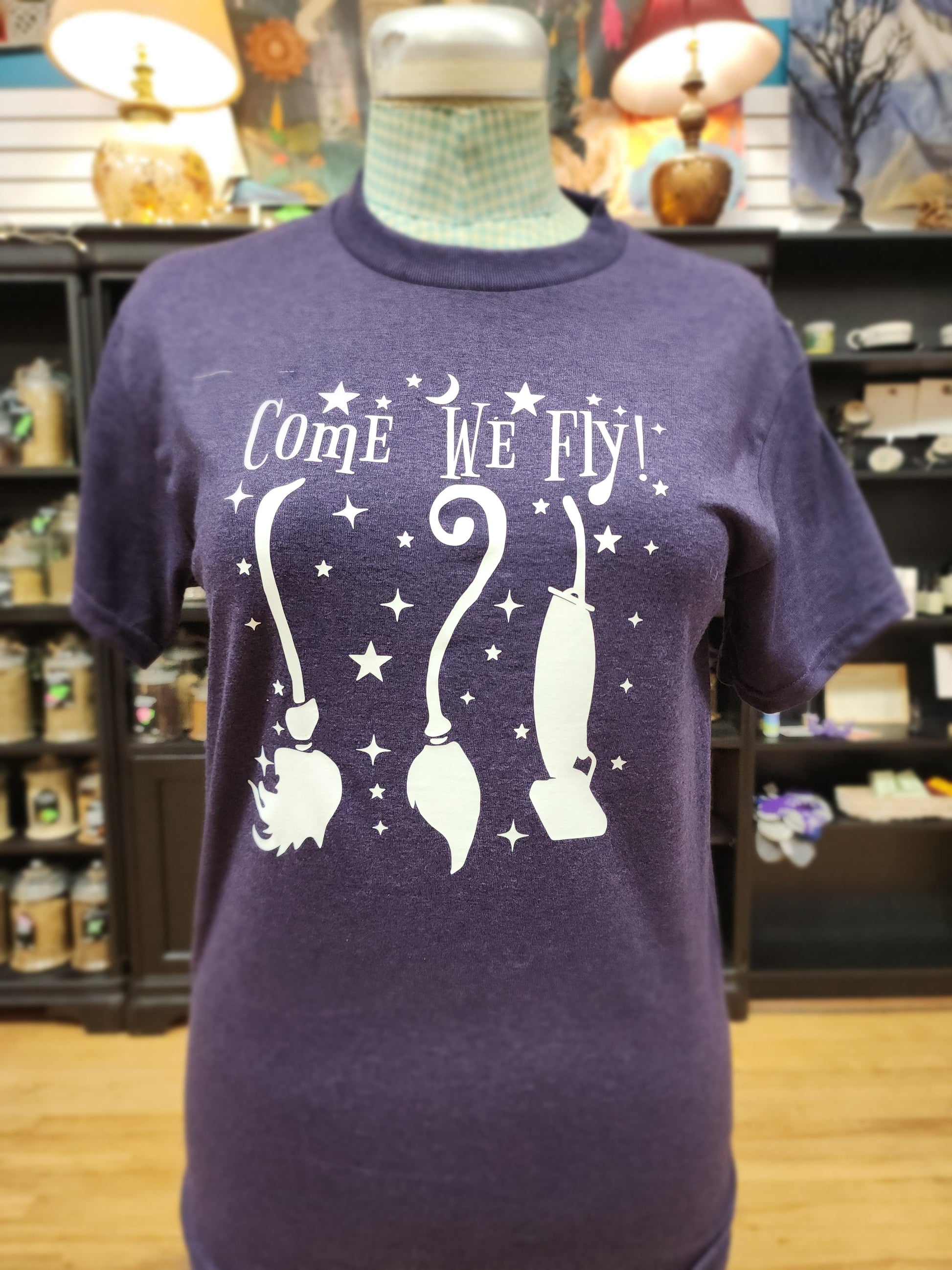 Come We Fly - Spiritual Tshirt Designs - Purple / Small - Clothing & Apparel